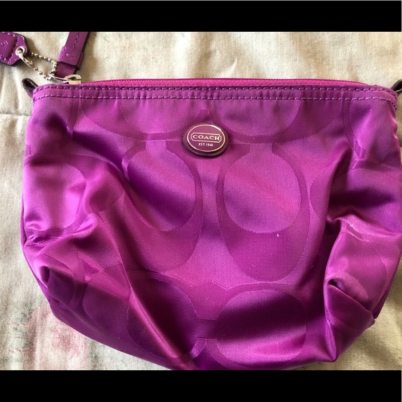 Coach Handbags - Magenta Coach Make-up Pouch